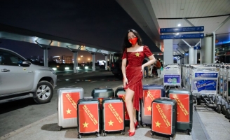 Bella Vũ Huyền Diệu rạng rỡ lên đường dự thi Miss Eco Teen International