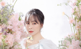 Ca sĩ Trần Mỹ Ngọc hoá công chúa lộng lẫy