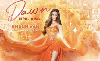 Cận cảnh trang phục dạ hội của Hoa hậu Khánh Vân tại bán kết Miss Universe