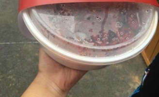 Chàng trai cầu hôn bạn gái giữa phố bằng 99 hộp tôm hùm