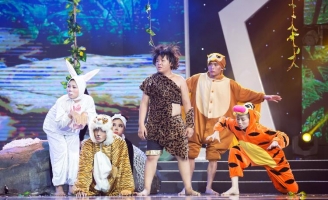 Con trai NSƯT Lê Hồng Thắm thích thú khi được hoá thân thành Tarzan