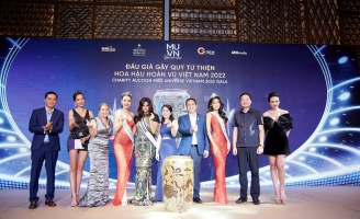 Đấu giá gây quỹ từ thiện Hoa hậu Hoàn vũ Việt Nam 2022 nhận về 2 tỷ 100 triệu đồng