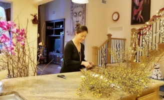 Dù đón Tết ở Mỹ, Hồ Lệ Thu vẫn trang trí ngôi nhà đậm chất Việt