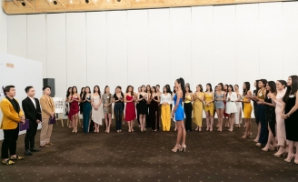 Hậu trường buổi casting fashion show top 60 Hoa hậu hoàn vũ việt nam 2019