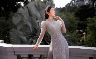 Hoa hậu Huỳnh Vy gợi ý áo dài cưới