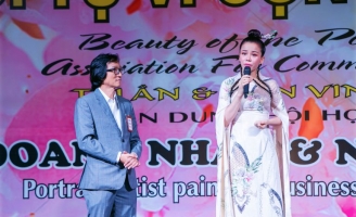 Hoa hậu Oanh Lê khoe vẻ đẹp nền nã tại sự kiện 