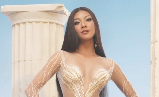 Kim Duyên đẹp hút hồn trong chiếc váy dạ hội sẽ dự thi tại Miss Universe 2021