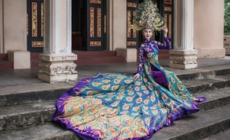 Lộ diện bộ Quốc phục của Chi Nguyễn mặc tại Miss Asia World 2018