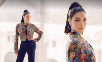 Lý Nhã Kỳ khoe dáng với áo vest được làm thủ công hơn 200 giờ của châu Âu