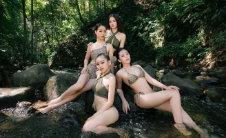Miss Tourism Vietnam 2020: Hé lộ ảnh bikini tại Thác Lưu Ly