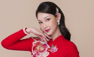 Quỳnh Chi hóa cô dâu nữ tính trong tà áo dài của Minh Châu