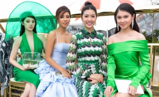 Thuỳ Dung diện váy xẻ cao bất tận, Jolie Nguyễn khoe vòng 1 quyến rũ